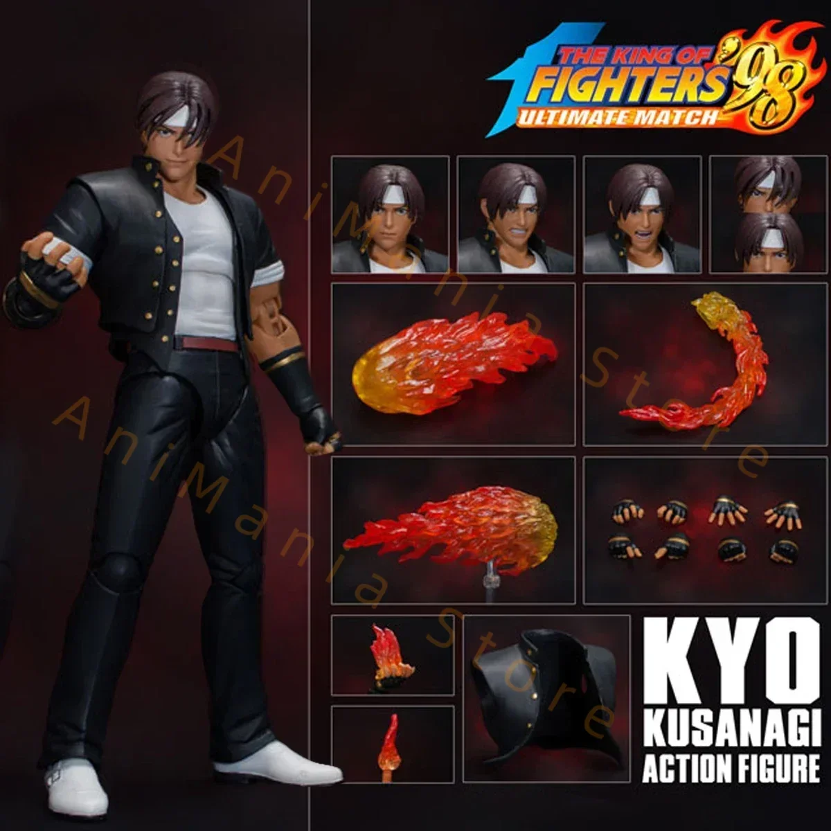 19 cm Il Re dei Combattenti Iori Yagami Anime Gioco Figura IL RING OF FIGHTERS '98 Kyo Kusanagi Action Figure Modello Bambola Giocattoli Regalo