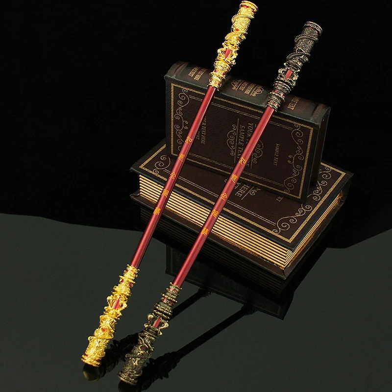 22cm Black WuKong Sun Wukong Magic Golden Cudgel Game New Style Metal Ancient Style Swords Birthday Gifts Toys Kids