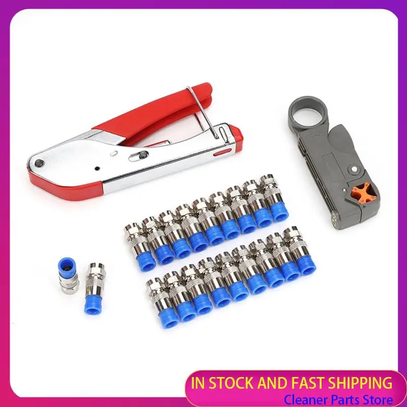 

ГОРЯЧАЯ ПРОДАЖА-1 комплект инструментов для экструзии с F-образной головкой, коаксиальные обжимные клещи для зачистки, набор инструментов для точечного коаксиального кабеля