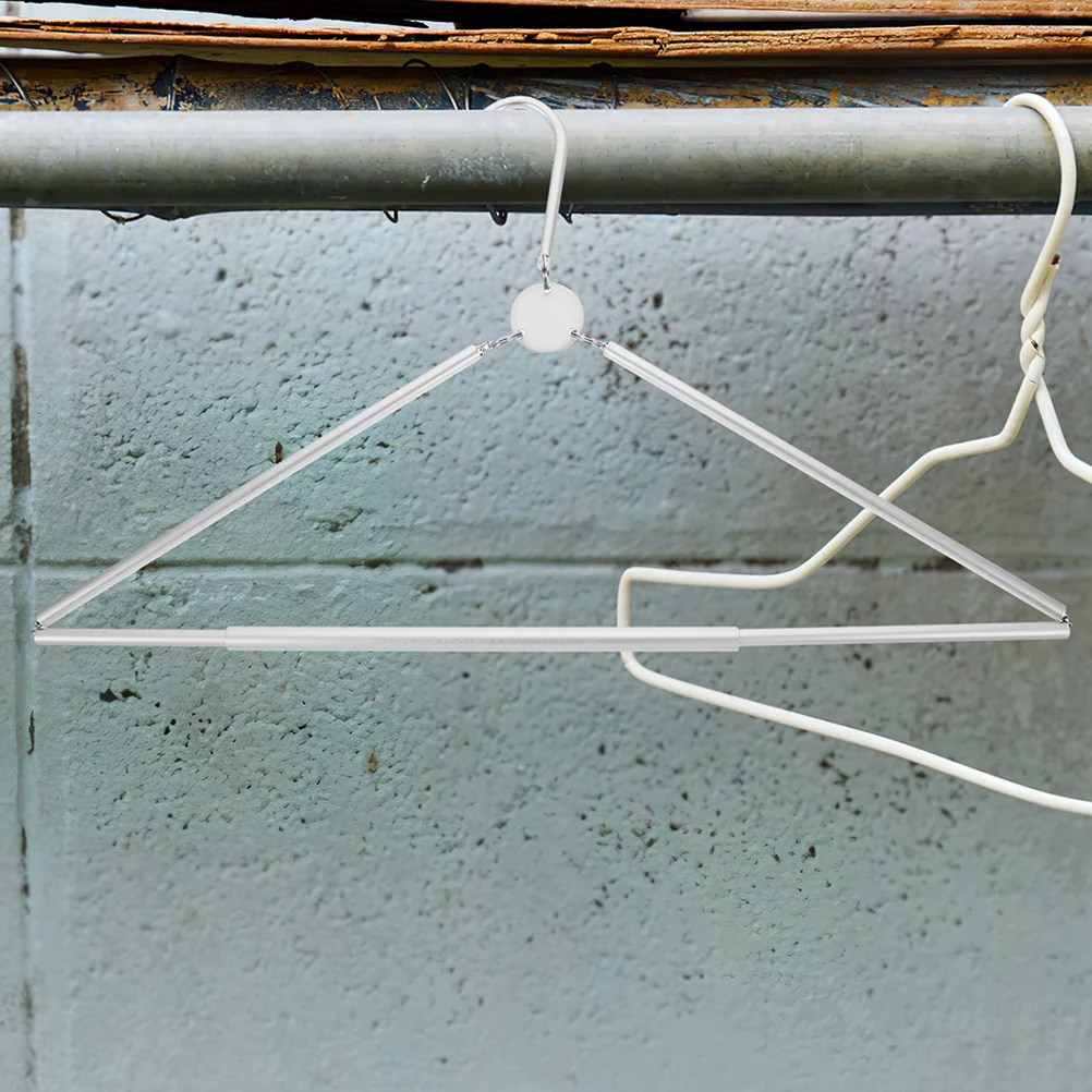 

2Pcs Portable Folding Clothes Hangers Space Saving Travel Garment Rack Laundry Room Storage Organizer Travel Hangers