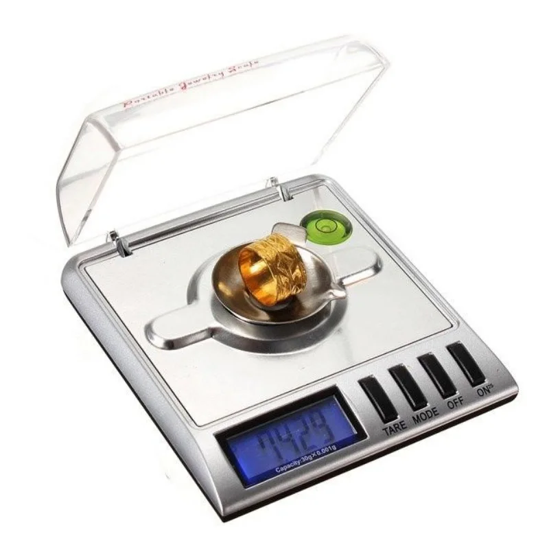 20/30/50g x0.001g High Precision Digital Scale Portable Mini Balance Scale Jewelry Scale With Calibration Weights and Tweezers