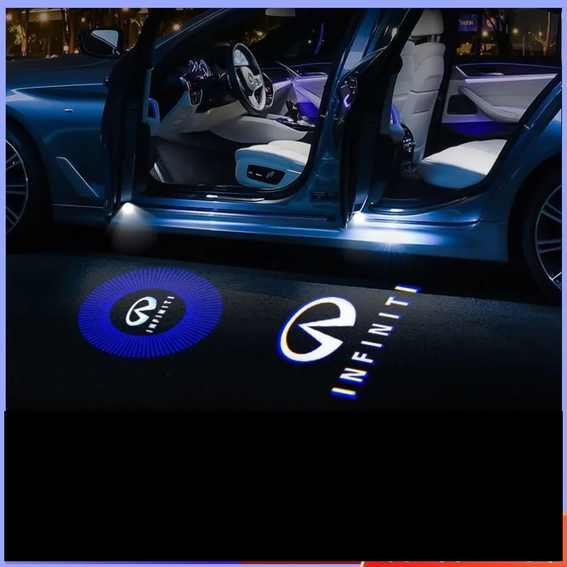 2PCS Led Car Door Logo Light HD Laser Welcome Courtesy Lamp For Infiniti FX35 G35 G37 QX56 QX60 Q50 QX70 JX35 QX30 QX80