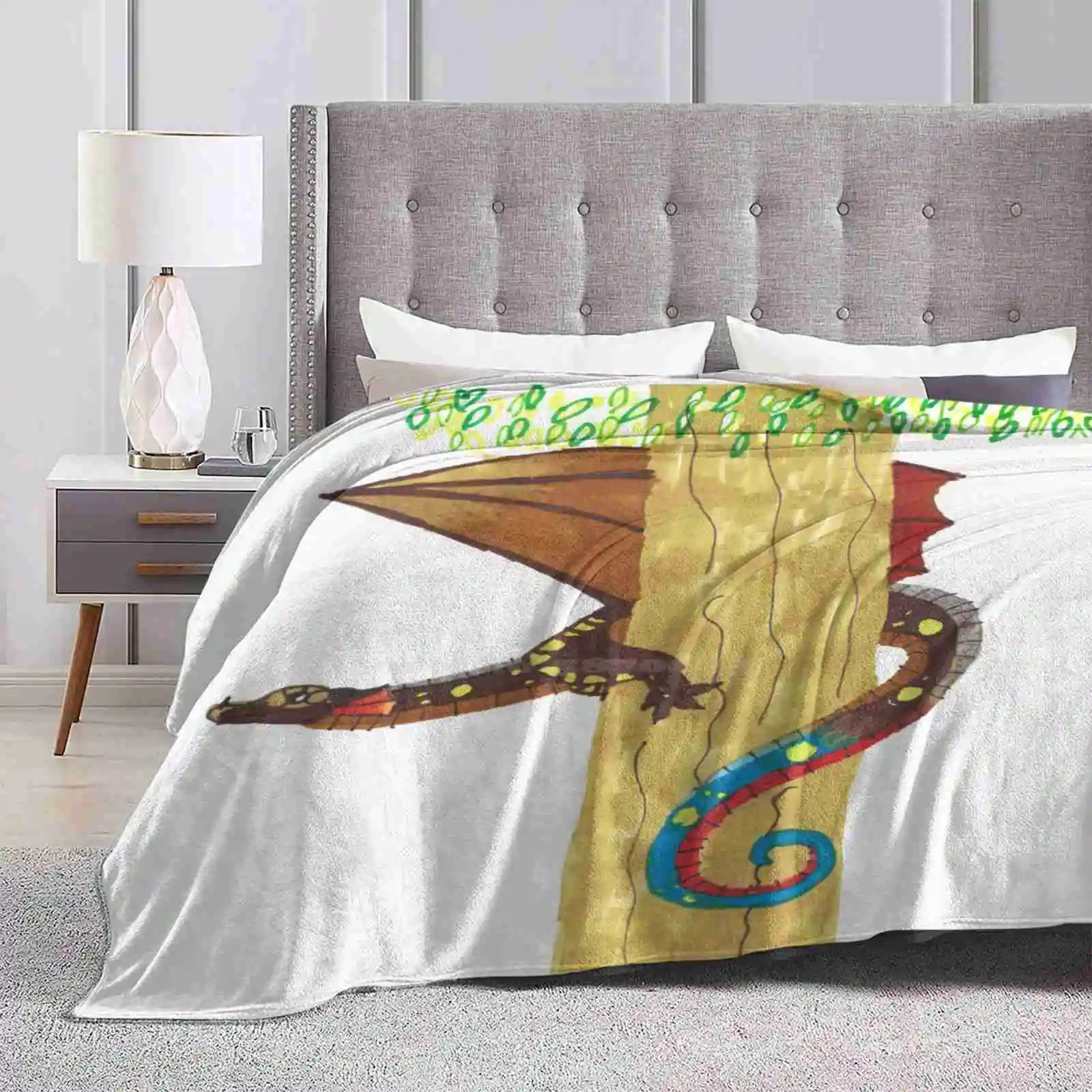 Gloria Chameleon Dragon For Home Sofa Bed Camping Car Plane Travel Portable Blanket Dragon Tree Wings Of Fire Gloria Rain