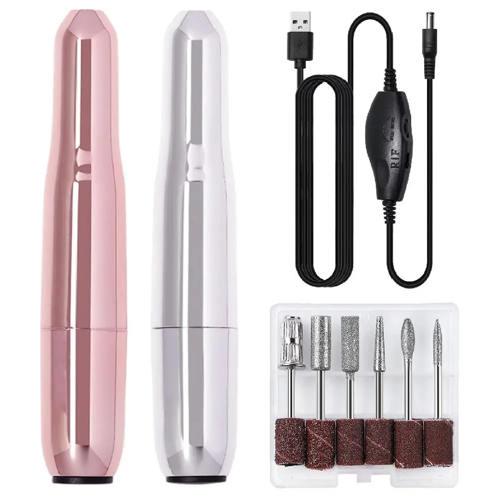 Trapano elettrico per unghie ad alta velocità portatile con punte da trapano Attrezzatura per mulino per manicure Rimozione professionale della pelle morta
