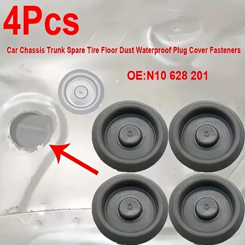 

4X Auto Chassis Trunk Spare Tire Floor Dust Waterproof Plug for Vw S3 8l Tiguan Passat Bora Polo Lavida Gran Lavida Fasteners
