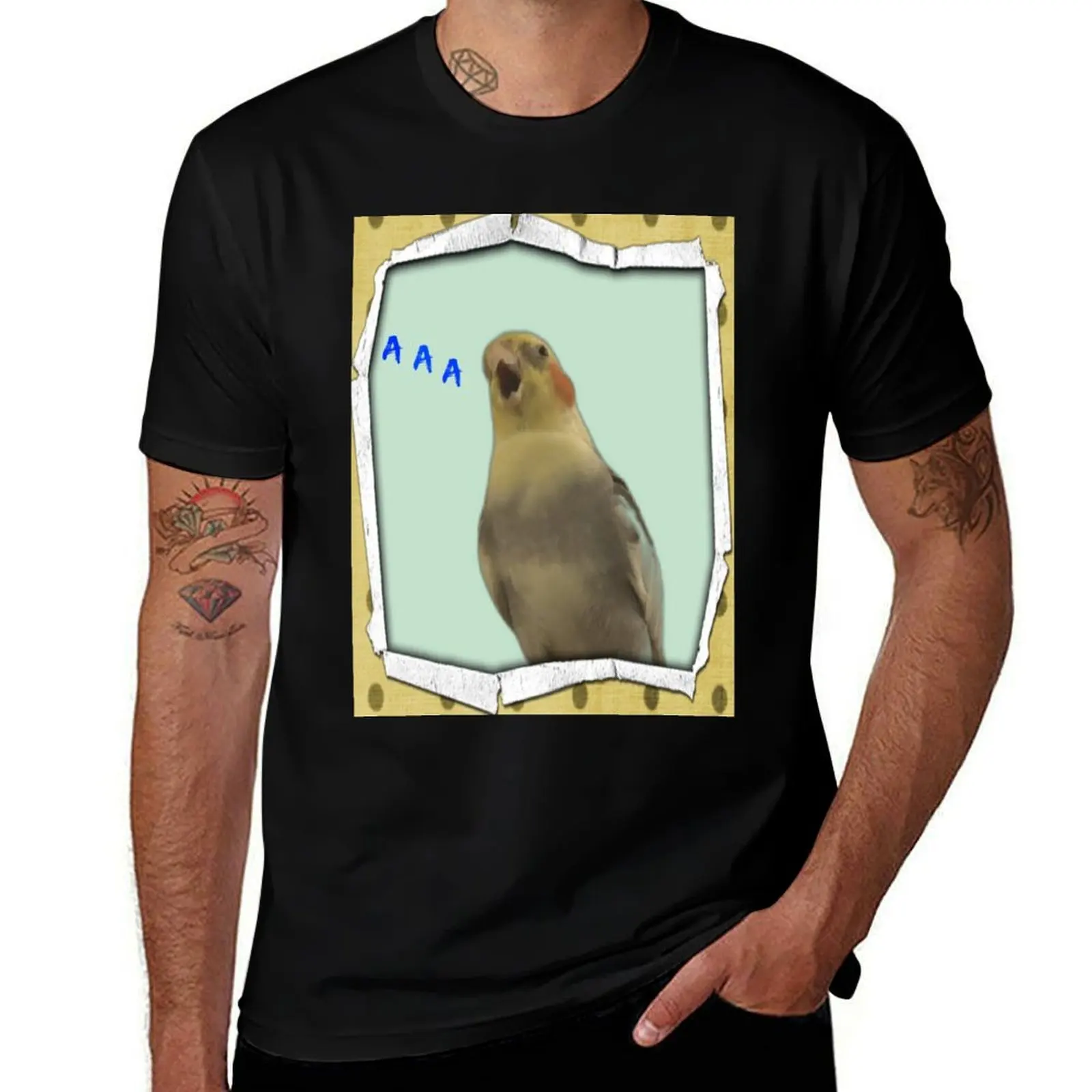 Screaming bird Arlo T-Shirt Stylish Print Short Sleeve Tee