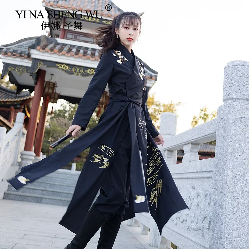 Oriental Woman Chinese Traditional Hanfu Clothing Japanese Samurai Cosplay Costume Ancient Tang Suit Swordsman Female Clothes