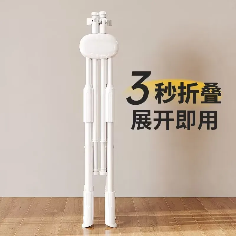 Multifunctional folding drying rack Floor-to-ceiling indoor and outdoor telescopic floor drying rack Balcony Bedroom quilt dryin