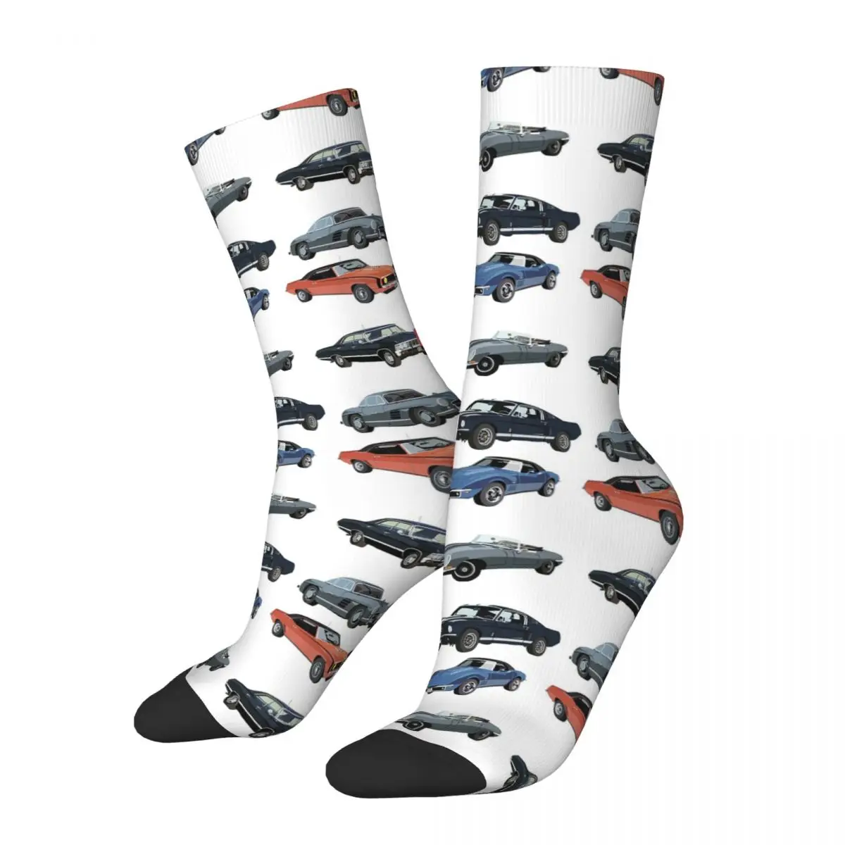 

Vintage Cars Socks Harajuku High Quality Stockings All Season Long Socks Accessories for Man's Woman's Gifts