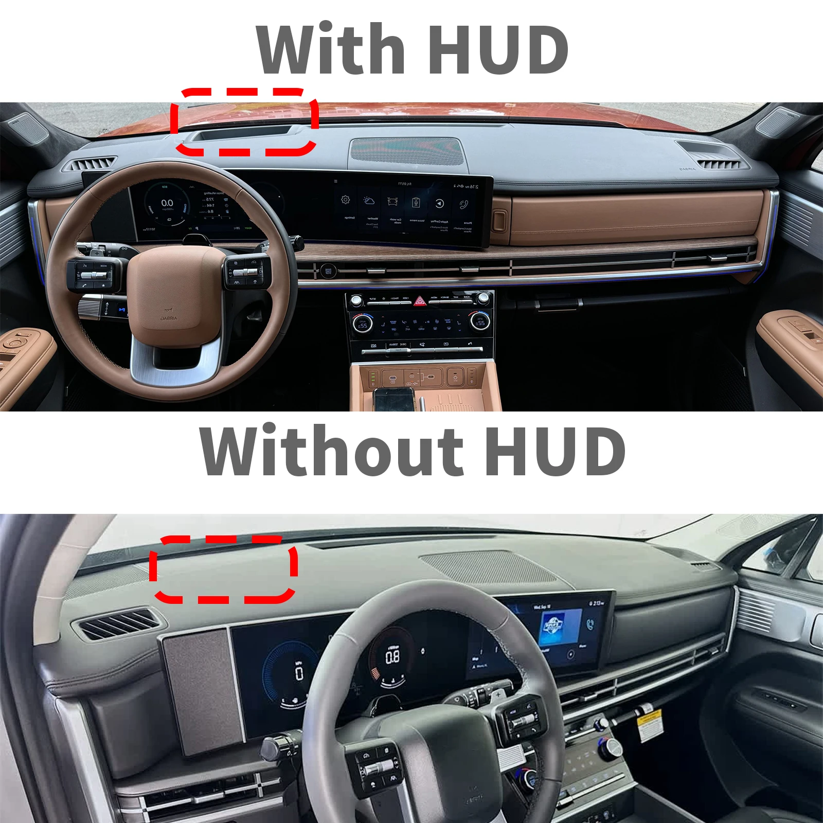 Sunshade Protective Carpet for Hyundai Santa Fe MX5 2024 2025 2026 Car Dashboard Cover Pad  Dash Mat Anti-Slip Dashmat - Image 2