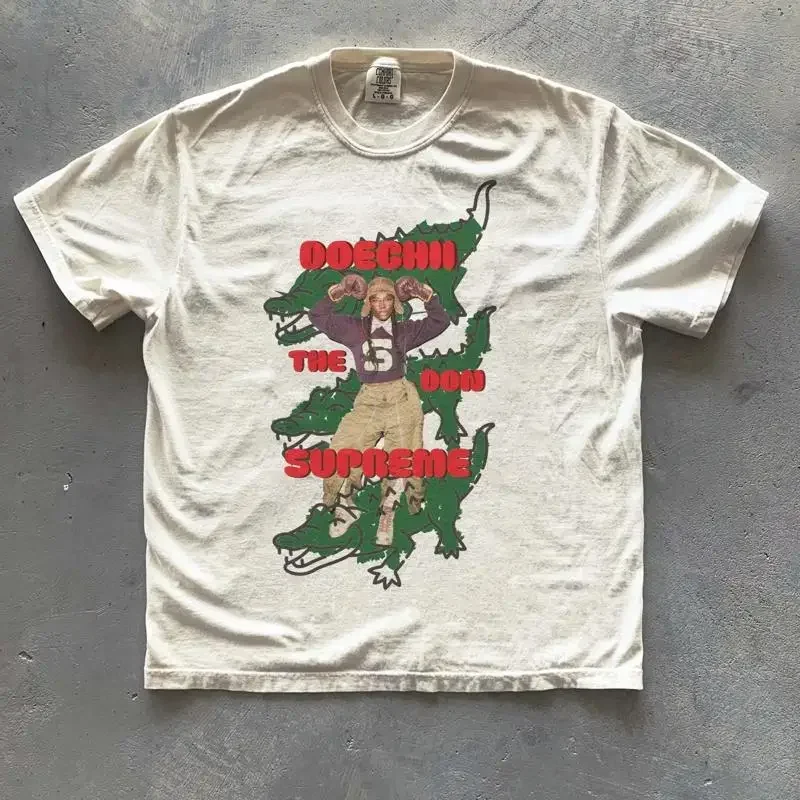 Doechii Alligator T Shirt Swamp Princess Streetwear Rap Hip Hop Aesthetic Music Merch Oversized Trendy Y2K