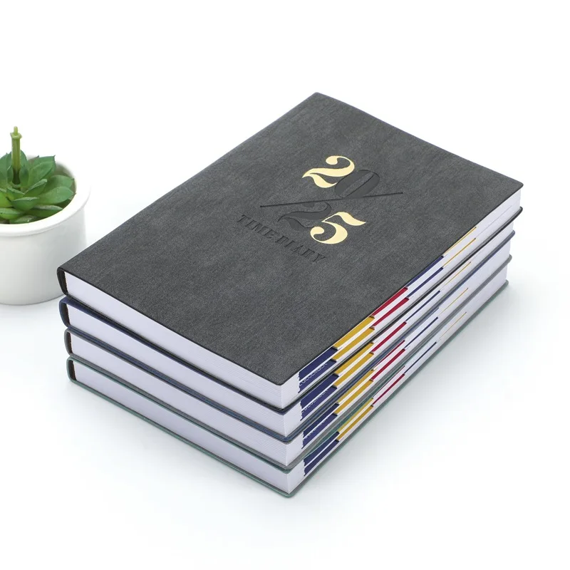 2025 Agenda A5 Book Efficiency Manual Plan Annual Calendar Notebook Hand Ledg 312 pages/156 sheets Notebook Daily Plan Book