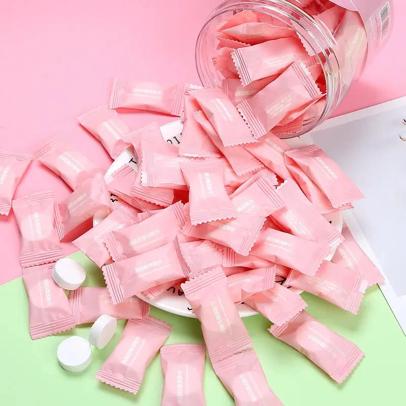 5-40pcs Disposable Travel Towels Compressed Facial Wipe Compact Tablet Mini Wipes Wipe Square Wipes Tissues Convenient Towels