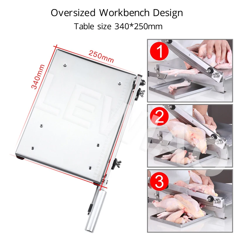 Petit couteau à Guillotine pour couper les os, Machine à blocs de poisson pour mouton, économie de travail commerciale