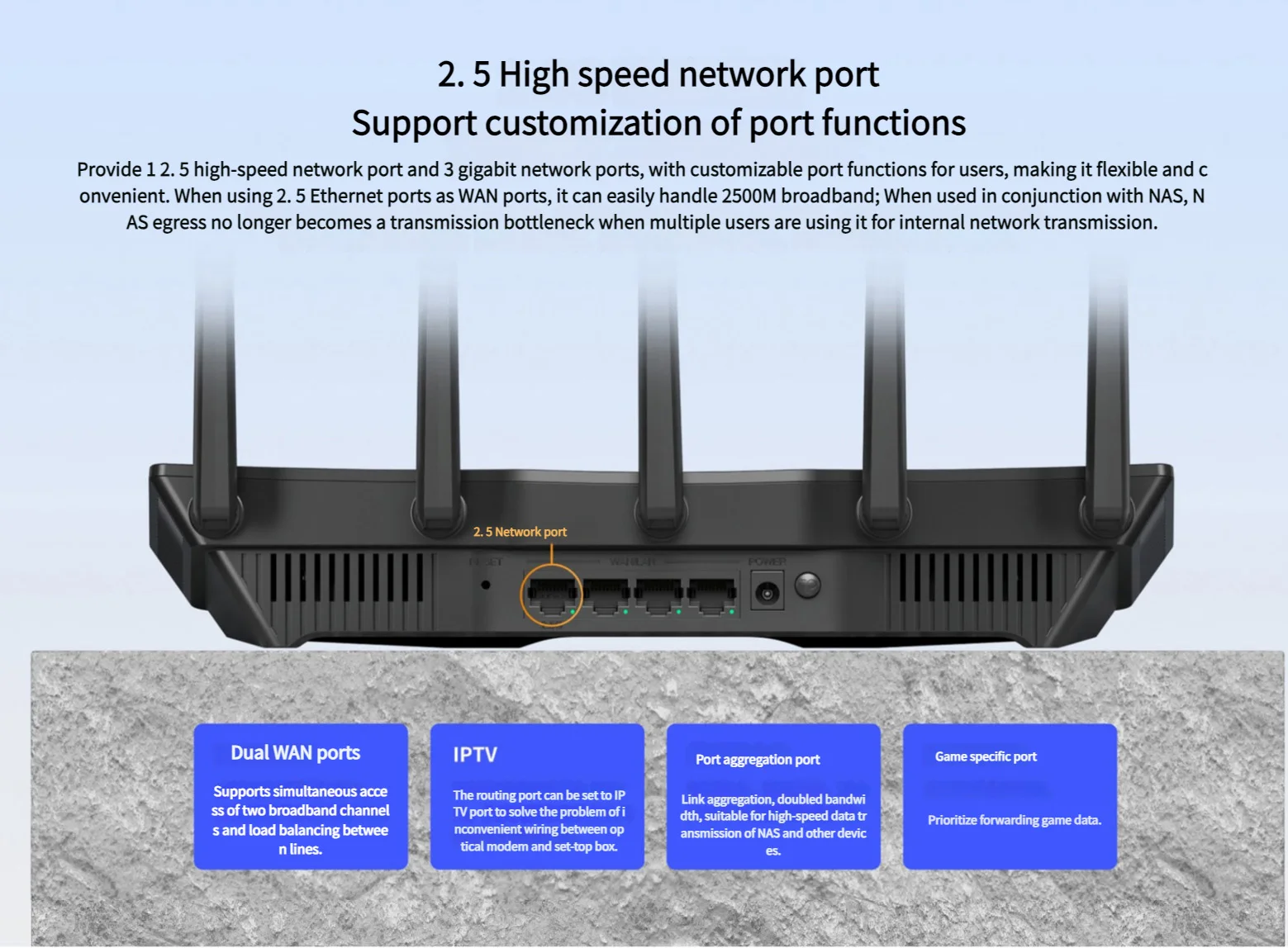 TP-LINK WiFi7 BE3600 Router 2.5G Gigabit Ethernet Port Home High Speed Internet Connection 2 WAN Ports