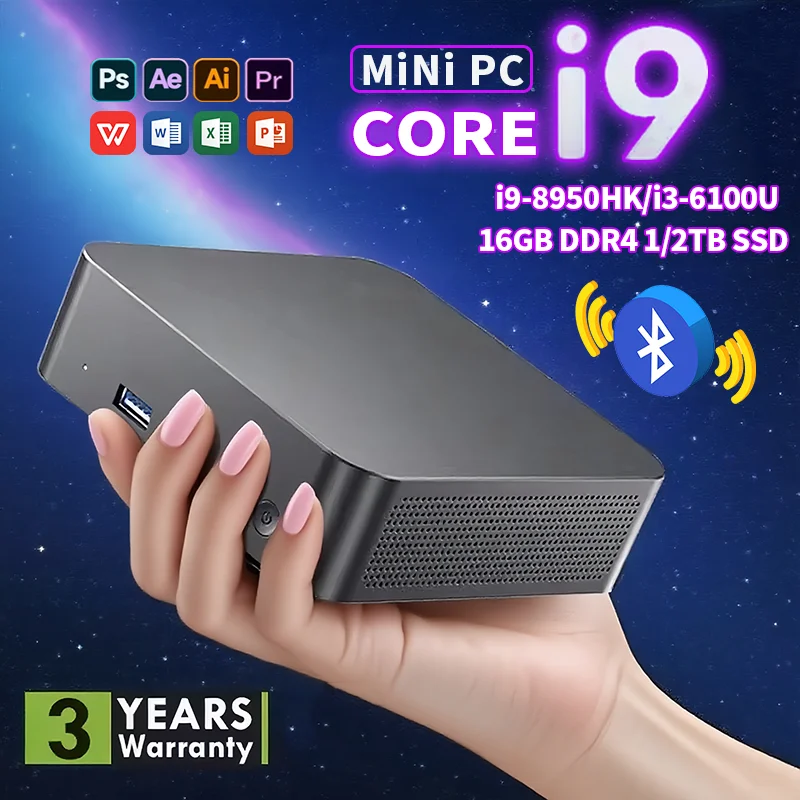 �y�Z�[�����z�V�^ Core i9-8950HK/i3-6100U ���� �|�[�^�u���~�jPC Windows 11 16GB 1/2TB SSD �Q�[�~���OPC WiFi 6 USB �I�t�B�X�~�j�f�X�N�g�b�v
