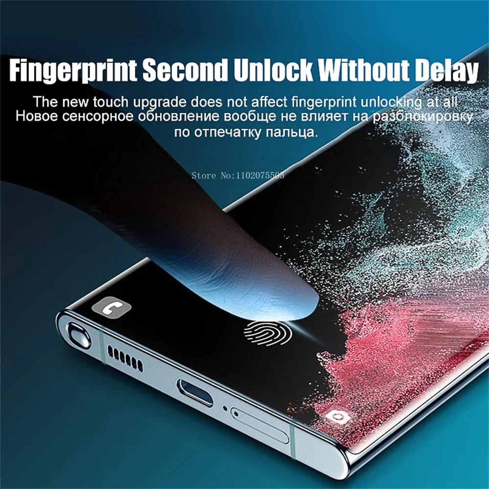 4szt HD Hydrogel Film dla Samsung Galaxy S24 S23 S22 Ultra S21 Plus S20 FE Note 20 Ultra A54 A53 A52 A34 A14 5G Screen Protector — zdjęcie produktu 3