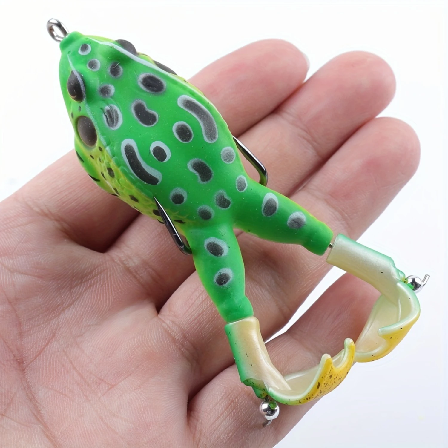 10pcs Propeller Frog Lure  Soft Bait Swimbait for Freshwater & Saltwater Fishing