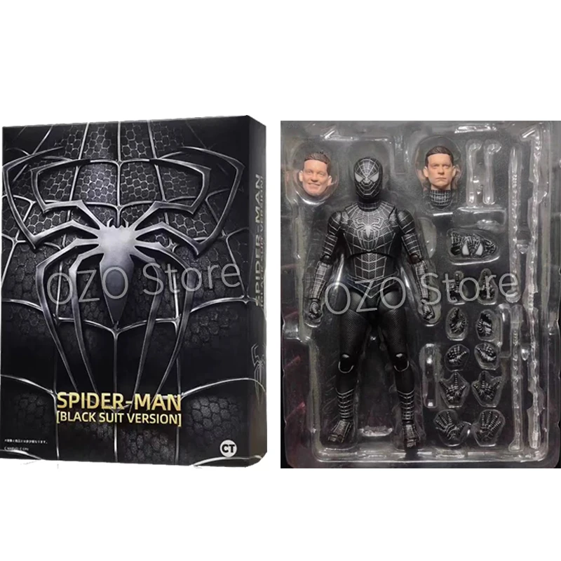 Ct Spider-Man Black Suit Version S.H.Figuarts Andrew Garfield The Amazing spiderman Shf anime Action Figures Model Gifts Toys