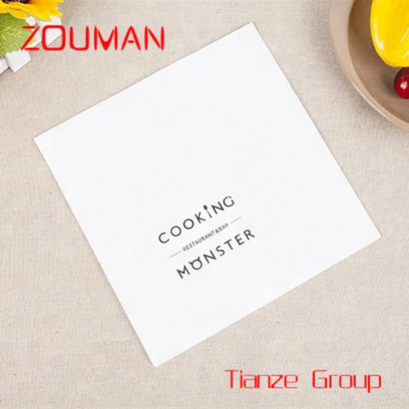 Custom , Color Logo Printed Napkin Tissue For Restaurant