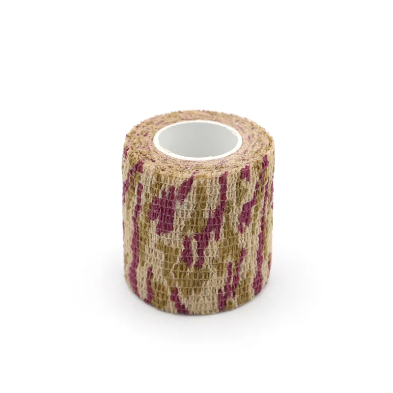 Non adhesive self-adhesives tretchable non-woven fabric outdoor camouflage tape hunting camouflage cycling dhesive tape