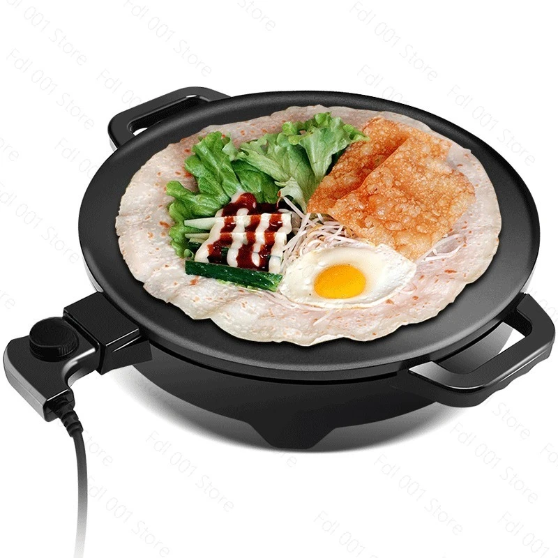 Commercial 40cm Crepe Maker | 220V Electric Pancake Grill with Non-Stick Coating for High-Volume Cooking