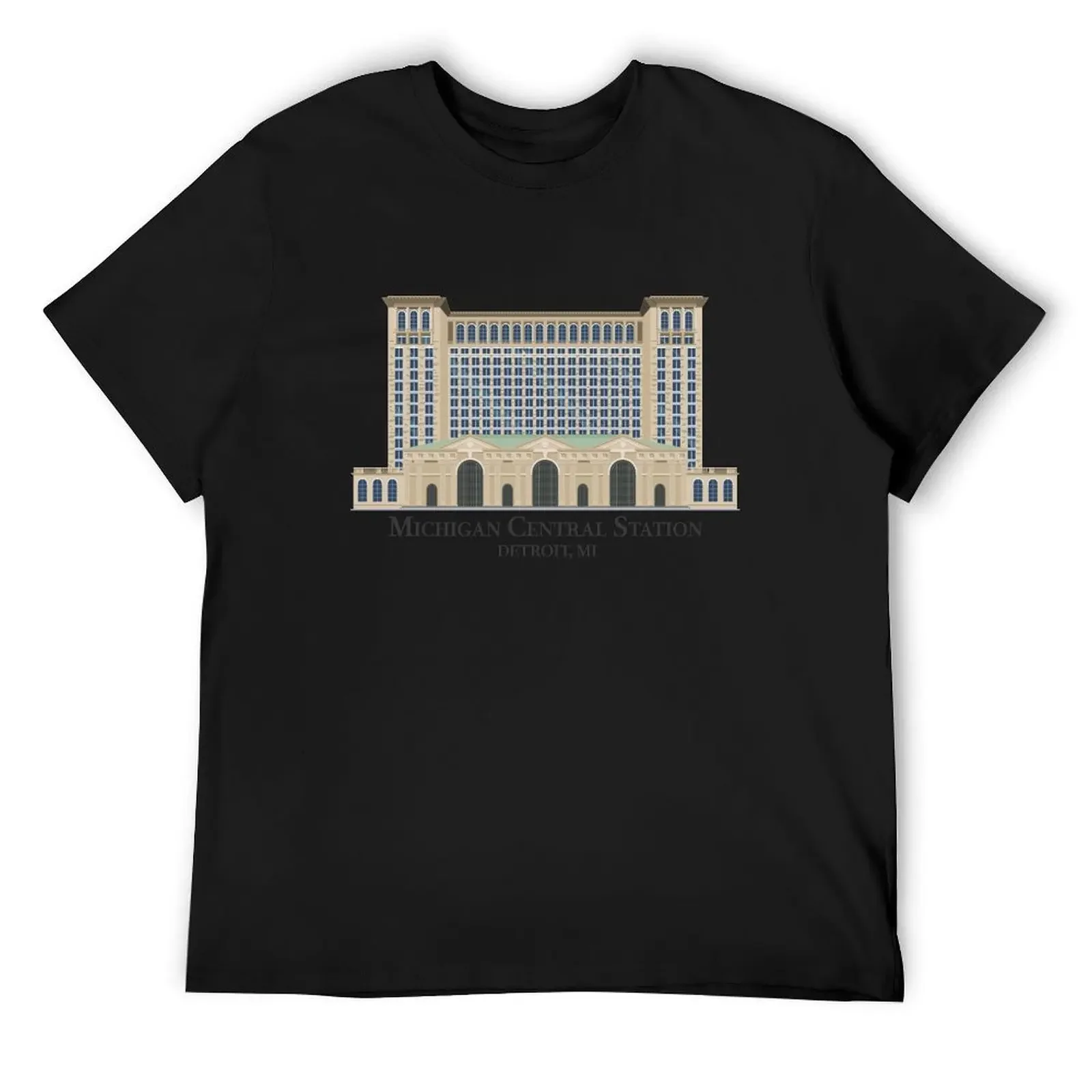 

Michigan Grand Central T-Shirt baggy shirts vintage t shirts vintage clothes basketball graphic tees tshirts for men