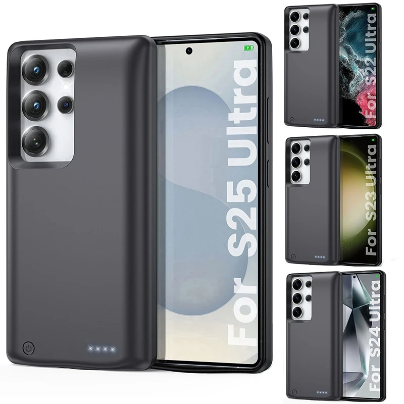

10000mAh Battery Charger Case for Samsung Galaxy S22 S23 S24 S25 Ultra S25 Plus External Battery Pack Power Bank Charging Cover