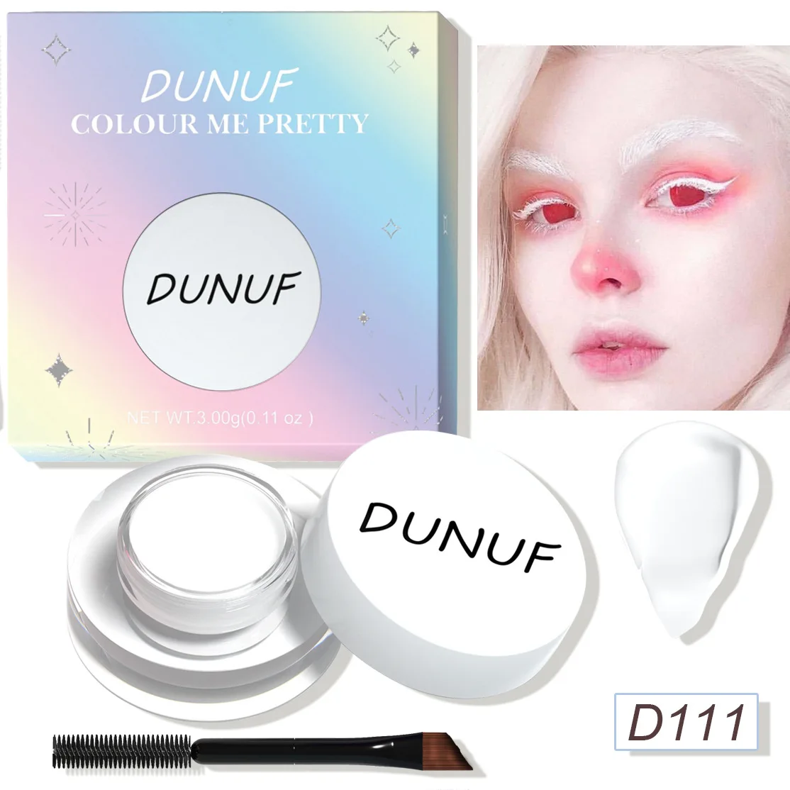 12 colores Color facial sombra de ojos multiusos crema para teñir cejas pintura mate Universal de larga duración