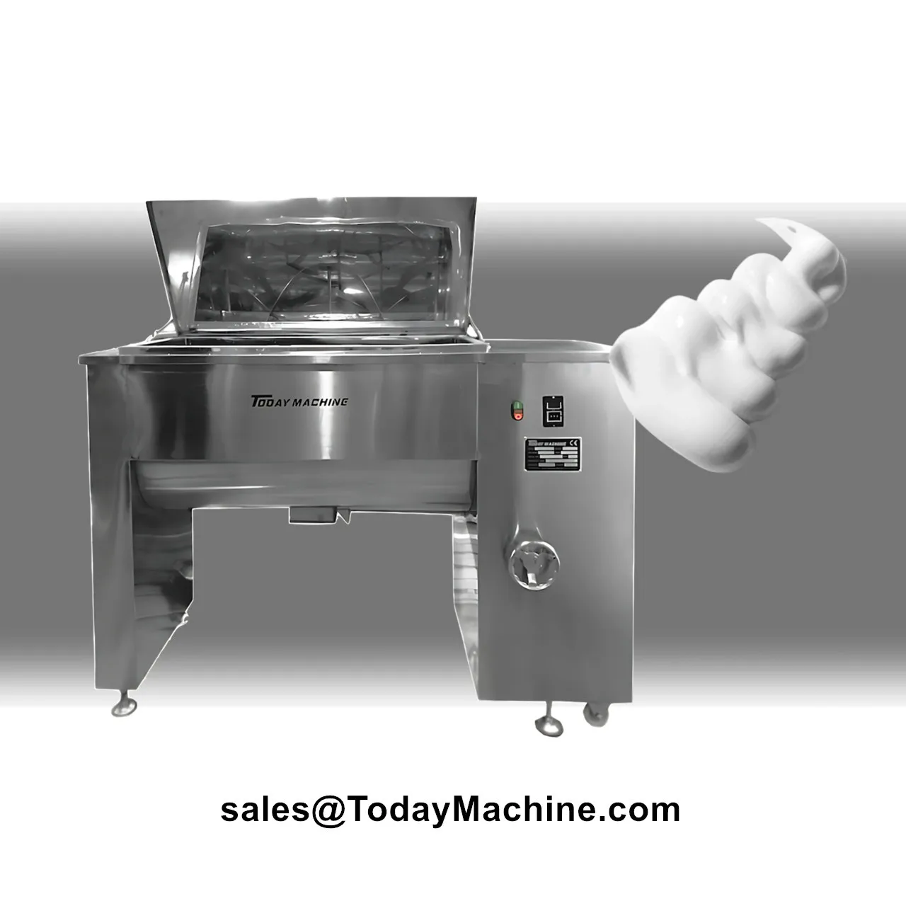 Wheat Flour Ribbon Blender With Feeder Horizontal Dough Mixer