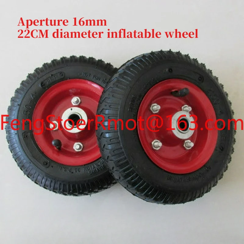 Hand pulled cart rubber wheel bearings shopping  portable pull rod wheel small cart accessories 10cm pu wheel X2