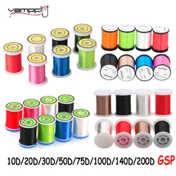 Vampfly 10D/20D/30D/50D/75D/100D/140D/200D GSP High Tensile Polyethylene Floss Thread Fly Tying Material For Nymphs Dry/Wet Fly