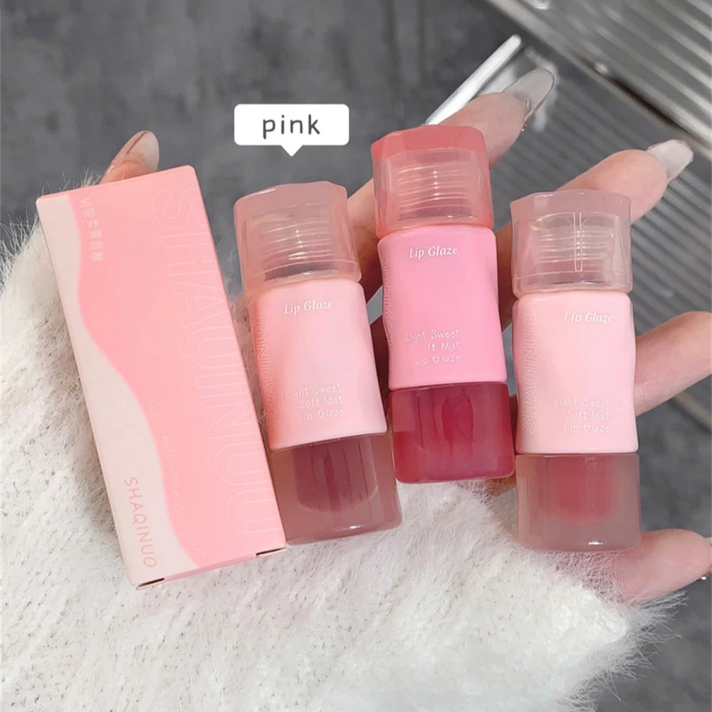 1/3/5PCS Lipgloss Kleur Ontwikkeling non-stick Cup Fluwelen Lip Make-Up Langdurige Lippenbalsem Betaalbare Lipgloss Zachte Mist