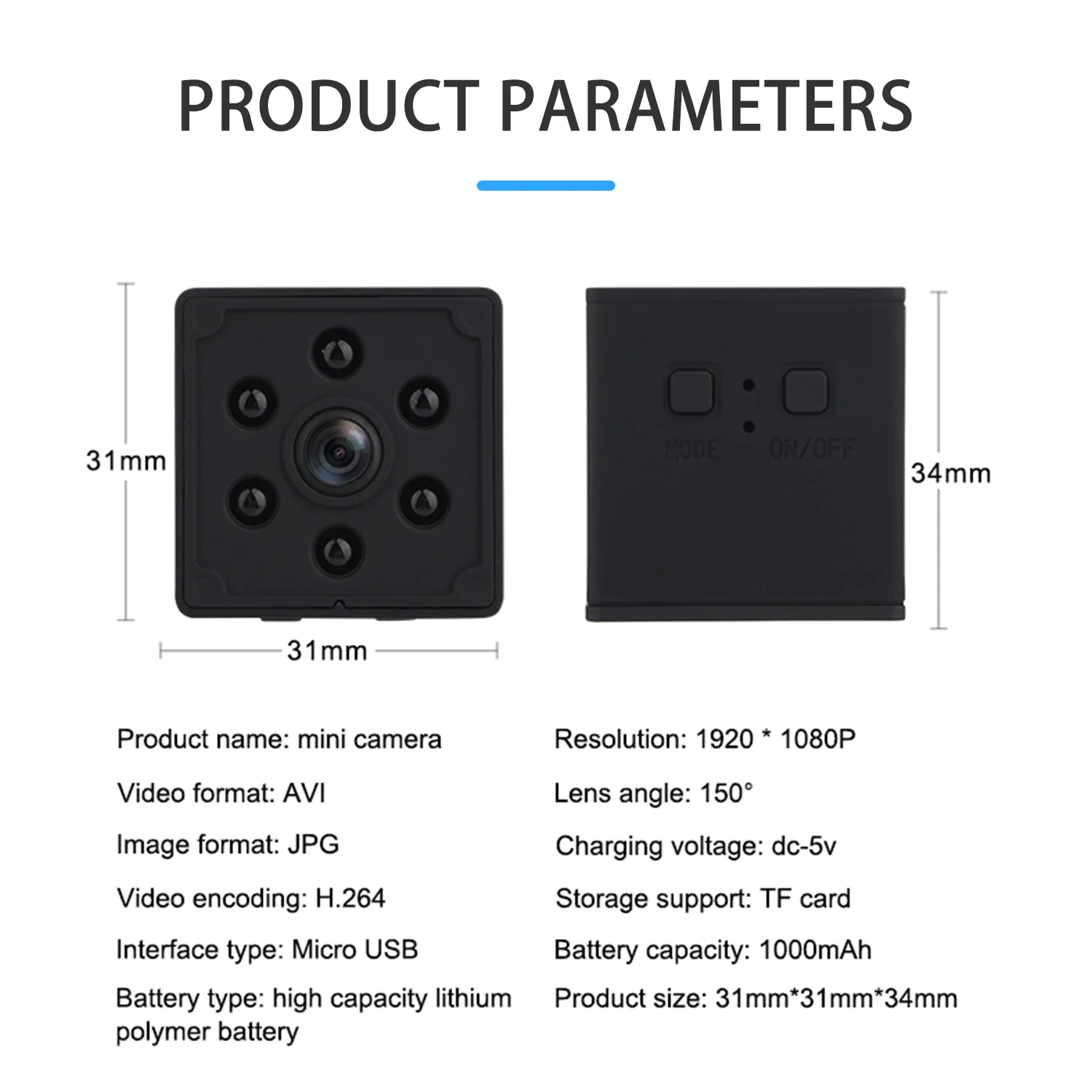 Q15 1080P 4K WiFi Mini Camera 1100mAh HD Wide-angle Smart Home Wireless WIFI Security Protection USB IP Cam Outdoor Sports New
