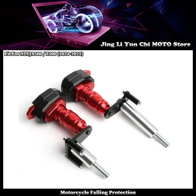 

Motorcycle Falling Protection Frame Slider Fairing Guard Crash Pad Protector Fit For KAWASAKI NINJA500 Z500 Ninja500 2024-2025