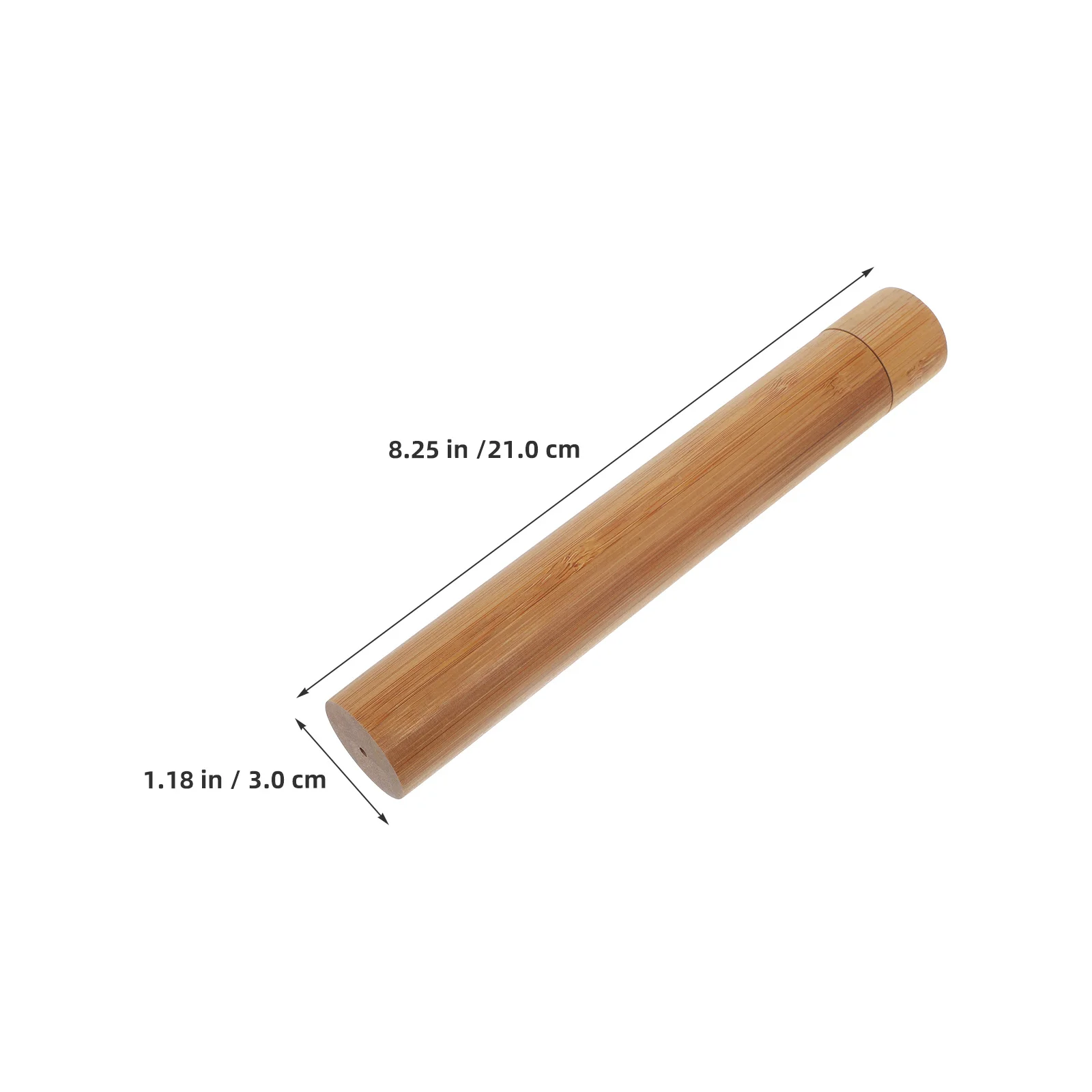 2pcs Bamboo File Storage Tube Small Poster Documents Organizer Artwork Certificate Transport Cylinder Drawing Paper Mailing Tube