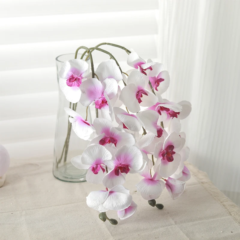 66cm Artificial Silk Flowers Orchid Branch Wedding Home Decoration Living Room Birthday Party Christmas Fake Arrangement Flowers