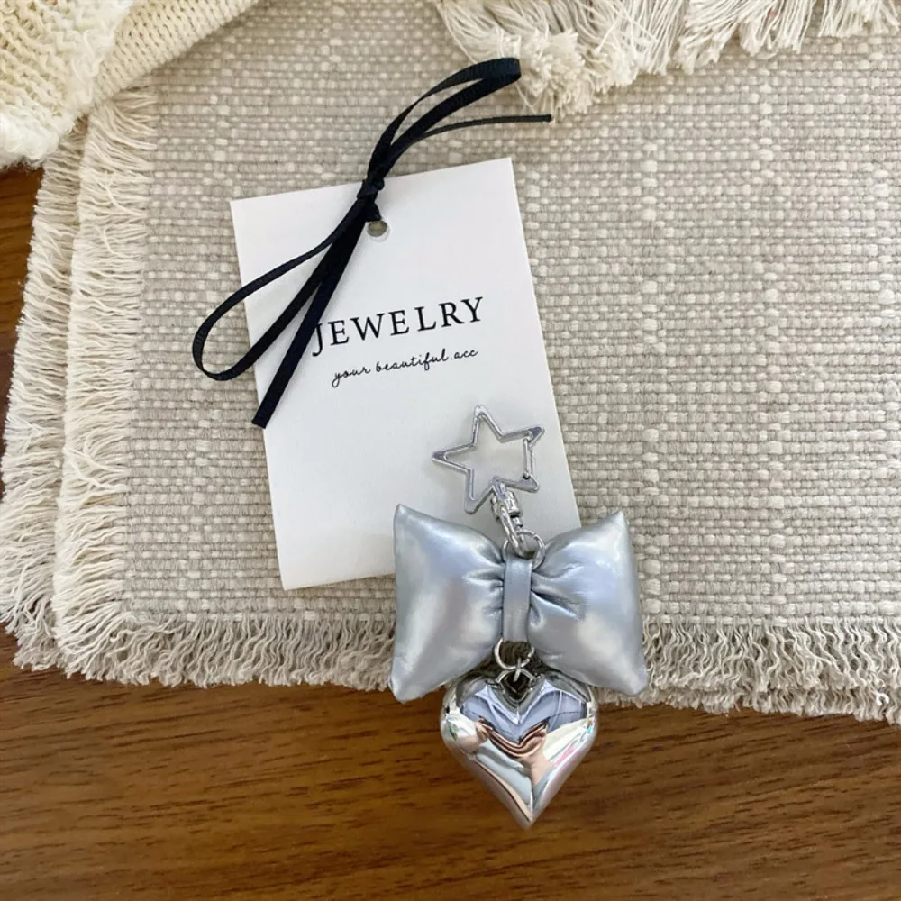 

Stylish Bag Hanging Pendant Bowknot Keychains Gifts Accessories Heart Bow Phone Lanyard Handmade Wrist Strap Girls