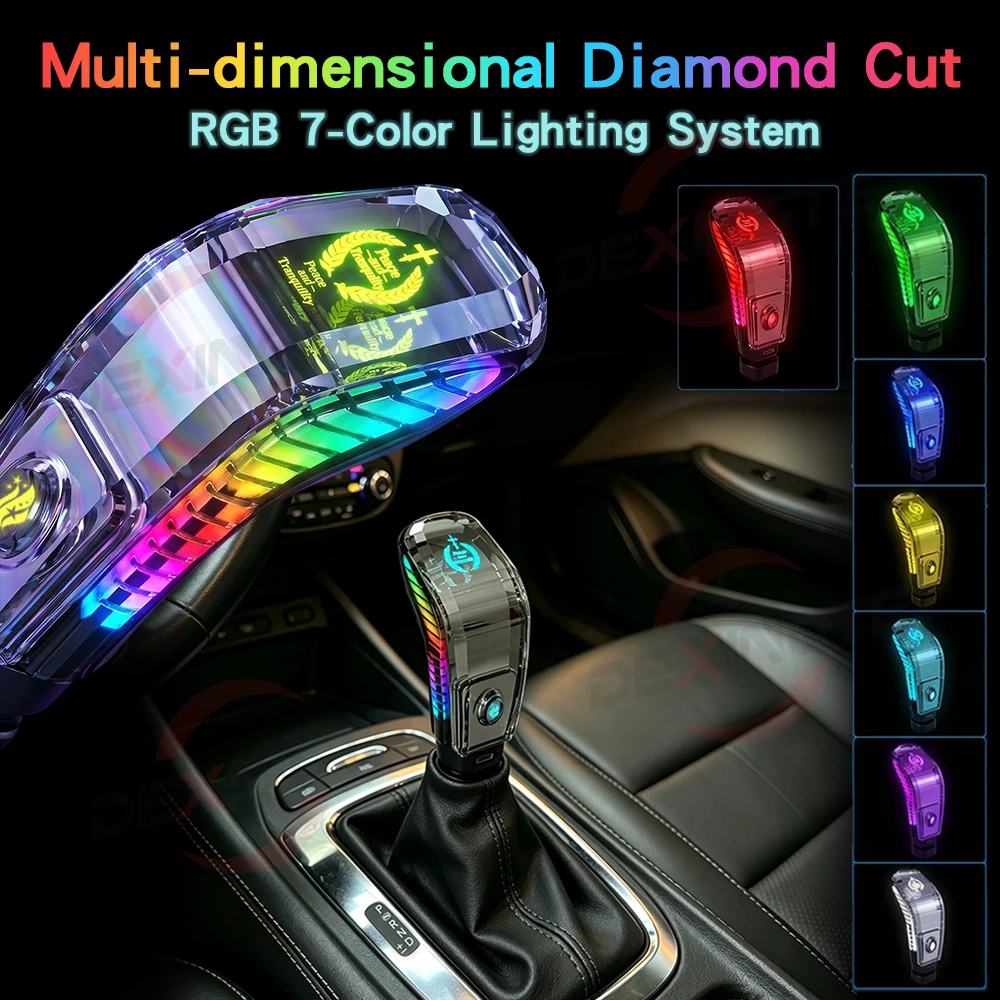 Automatic LED Crystal Gear Shift Knob Gear Stick Shifter Lever Pen Handle  For Opel Insignia Astra Zafira Tourer For Buick Regal