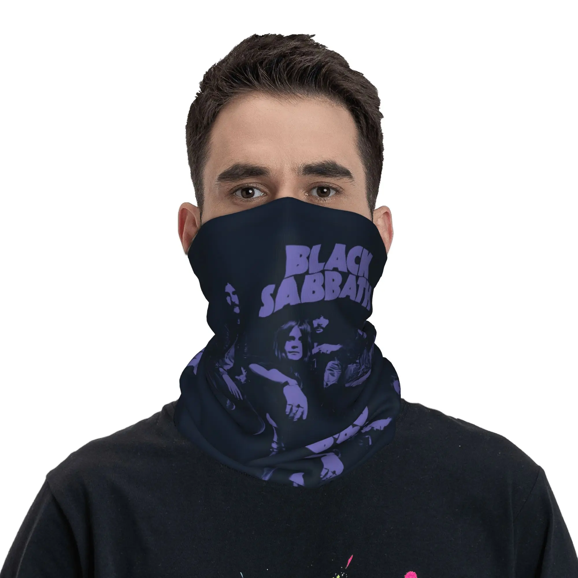 S-Sabbathed Heavy Metal Winter Headband Neck Warmer Women Men Hiking Hunting Tube Scarf Rock Metal Music Face Bandana Gaiter
