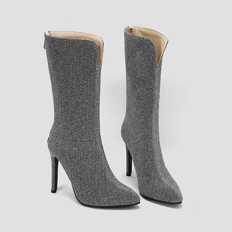 Kcenid-Bottes rondes à talons carrés pour femmes, Bottes de rinçage pour femmes, Talons hauts, Bouton carré, Bottes modernes, Printemps, Automne, Mode, 2024