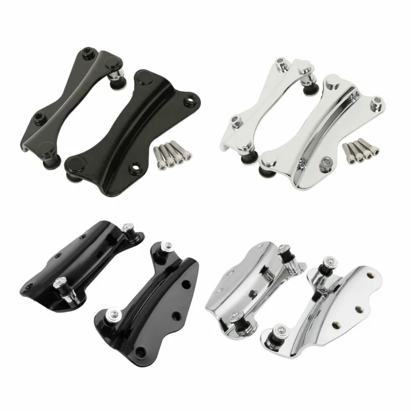 Zestaw mocowań 4-punktowych do motocykli Harley Touring Road King Glide 2009-2013 2014-2024 Chrome Black