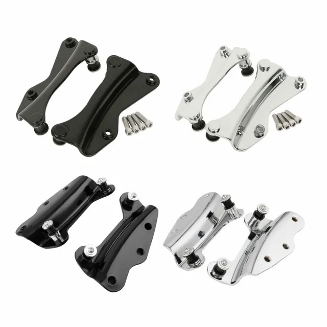 Zestaw mocowań 4-punktowych do motocykli Harley Touring Road King Glide 2009-2013 2014-2024 Chrome Black