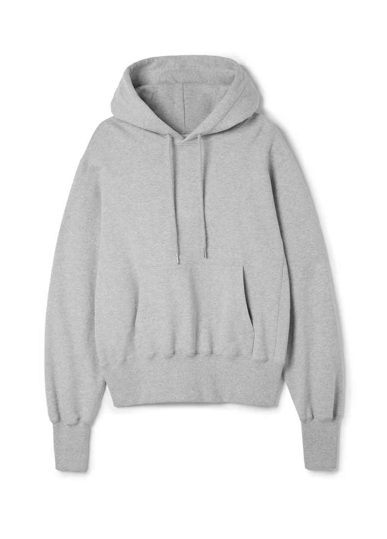 ay عارضة بسيطة اللون هوديي طويل Sve الشارع Sle المرأة البلوز مستقيم قطع القطن 00٪ موسم الربيع