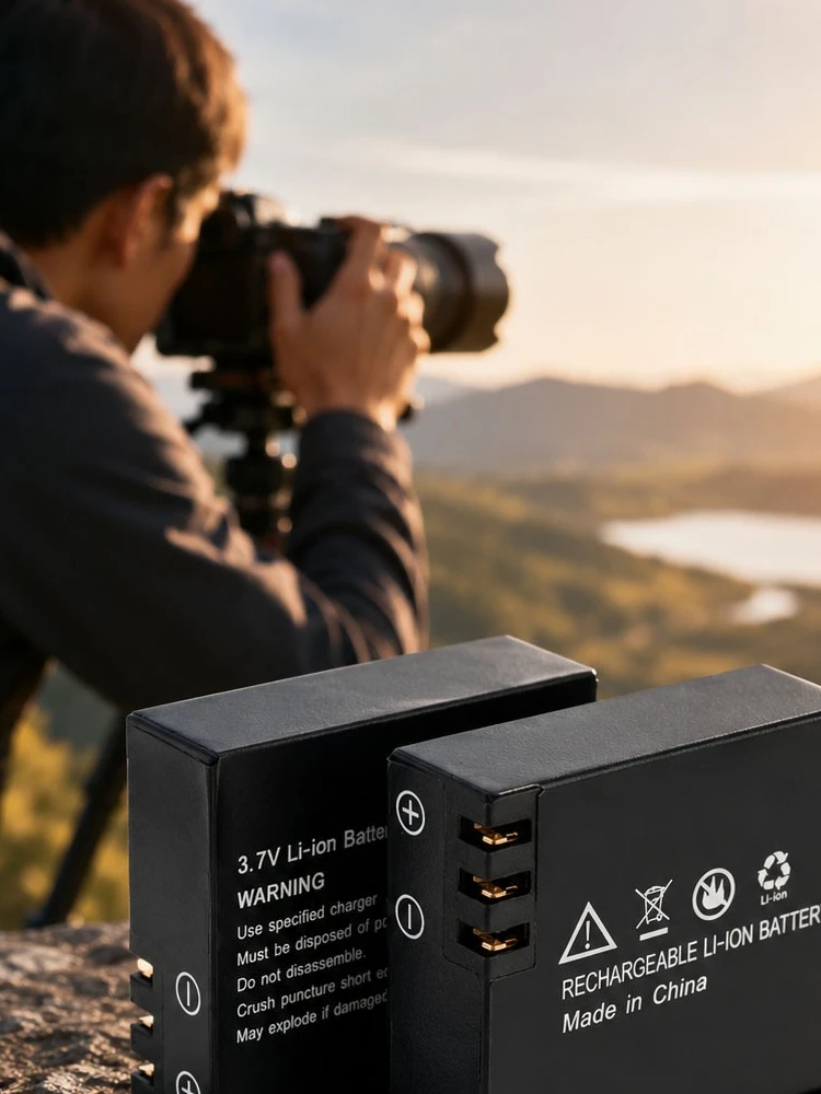 Cyfrowa bateria 3.7V o pojemności 900mAh, odpowiednia do kamer sportowych, przenośny zasilacz zapasowy, ładowalna, przedłuża żywotność baterii. — zdjęcie produktu 7