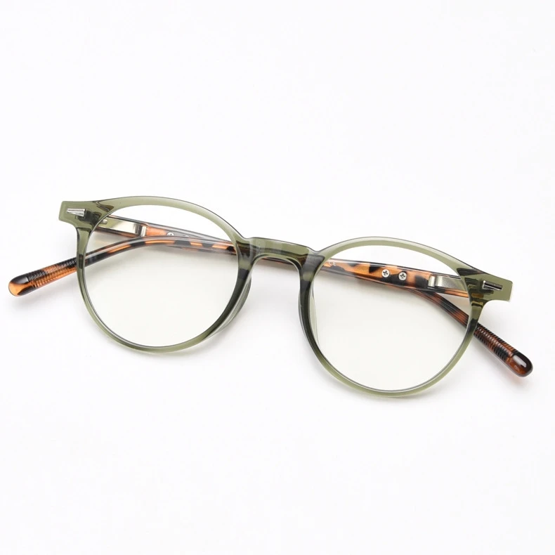 Yimaruili ultraleichte Mode tr90 Brille Männer ohne Make-up Retro runde optische Brillen fassungen für Frauen tl715 – Detail 4