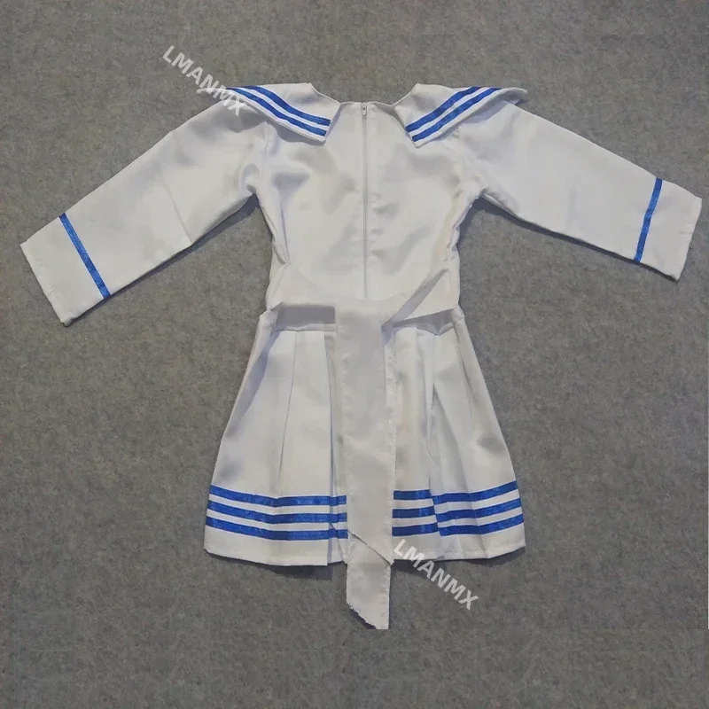 Girl or Boy Baby White Navy Sailor Marine Stripe Costume Party for Kid Hat  Tops   Pant