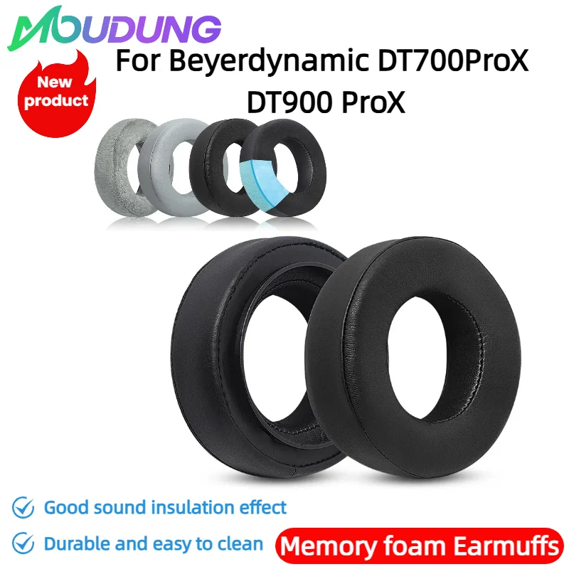 

MOUDUNG Ear Pad With buckle For Beyerdynamic DT700ProX DT900 ProX Headphones Replacement Soft Foam Sponge Pad Leather Earmuffs