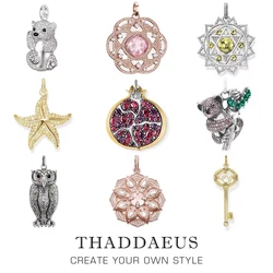 Pendant Pomegranate Bear Flower Starfish Koala Key Owl Lotus Ornament Brand New Fashion Jewelry Europe Gift For Woman
