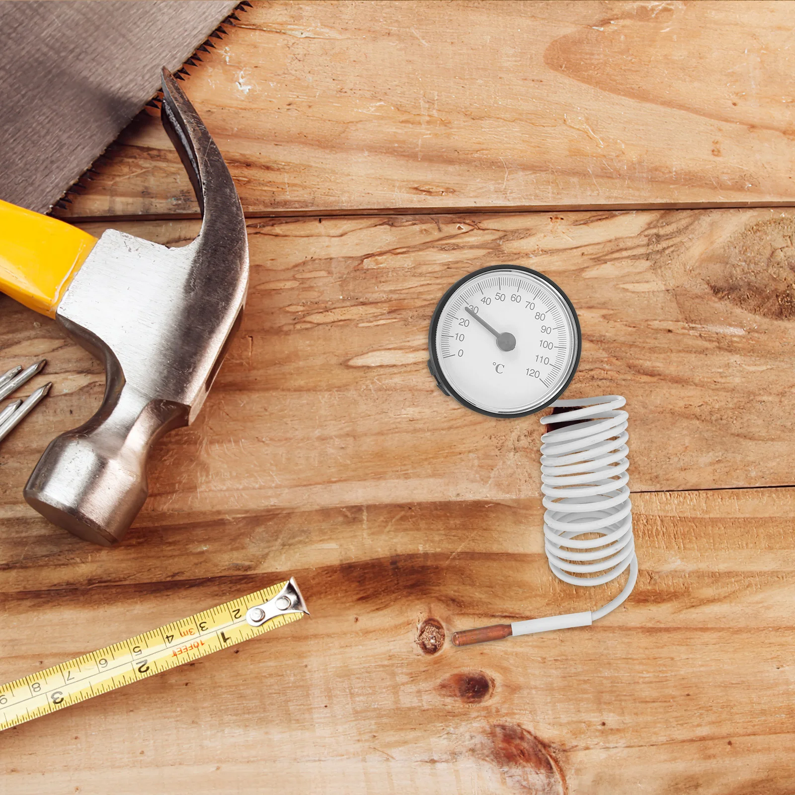 

High Precision Analog Thermometer Indoor Liquid Filled Dial Gauge 0-120 Range Temperature Meter for Home Brewing Cooking